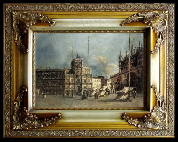 framed  GUARDI, Francesco The Torre del-Orologio, Ta051